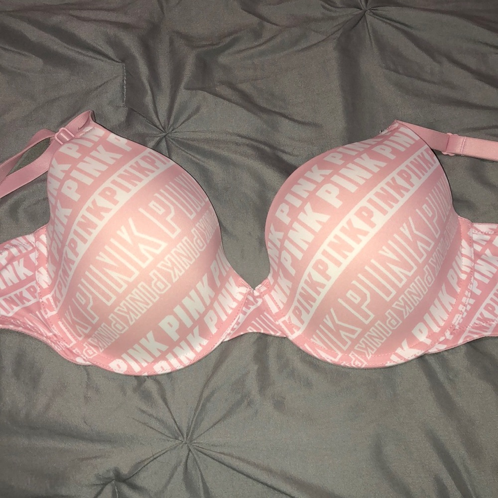 VS PINK Logo underwire bra
